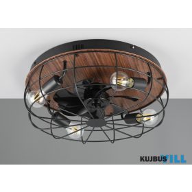   TRIO R61105032 TRONDHEIM ventilátor excl.4xE27 ↕17,5cm Ø48,5cm matt fekete