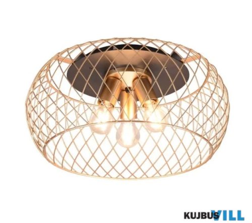 TR 611100308 TAMIL mennyezet lámpa excl.3xE27 ↕22,5cm Ø50cm matt réz
