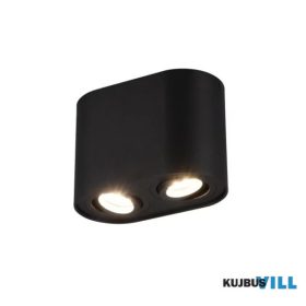   TRIO 612900232 COOKIE mennyezet lámpa excl.2xGU10 ↕12,5cm ↔17,8cm ↗ 9,6cm matt fekete