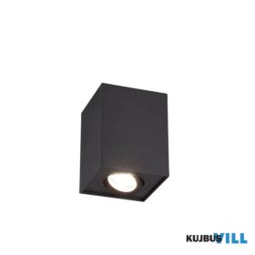   TRIO 613000132 BISCUIT mennyezet lámpa excl.1xGU10 ↕12,5cm ↔9,6cm ↗ 9,6cm matt fekete