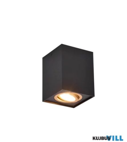 TR 613000180 BISCUIT mennyezet lámpa excl.1xGU10 →9,6cm ↗9,6cm ↑12,5cm fekete-arany