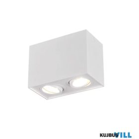   TRIO 613000231 BISCUIT mennyezet lámpa excl.2xGU10 ↕12,5cm ↔17,8cm ↗ 9,6cm matt fehér