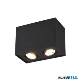   TRIO 613000232 BISCUIT mennyezet lámpa excl.2xGU10 ↕12,5cm ↔17,8cm ↗ 9,6cm matt fekete