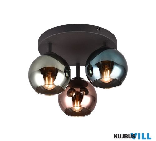 TR R61303017 SHELDON mennyezet lámpa excl.3xE14 ↕20cm ∅40cm, 3x13cm multicolor