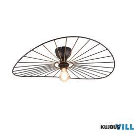   TRIO R61451032 CHAPEAU mennyezet lámpa excl.1xE27 ↕12cm ∅60cm matt fekete
