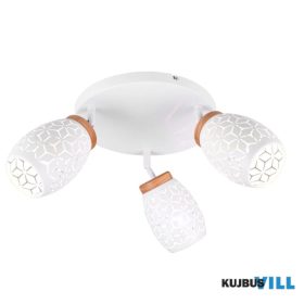   TRIO R61573331 BIDAR mennyezet lámpa excl.3xE14/10W ↕27cm Ø58cm matt fehér