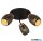 TRIO R61573380 BIDAR mennyezet lámpa excl.3xE14/10W ↕27cm Ø58cm fekete/arany