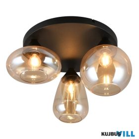   TRIO 617030313 LUMINA mennyezet lámpa excl.3xE14 ↕24,5cm Ø48,5cm borostyán
