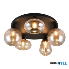   TRIO 617030513 LUMINA mennyezet lámpa excl.5xE14 ↕24,5cm Ø63,5cm borostyán