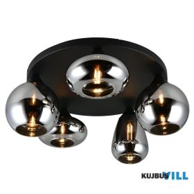 TRIO 617030532 LUMINA mennyezet lámpa 5xE14 10W fekete