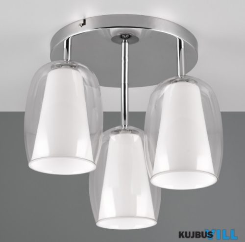 TR 617500306 BARRET mennyezet lámpa excl.3xE14 Ø35,5cm ↑29cm króm