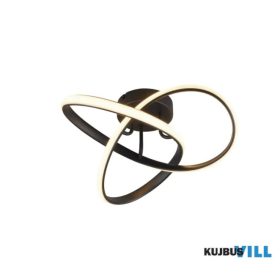   TRIO R62101132 MEO mennyezet lámpa 15W SMD LED/1800lm/3000K ↕15cm Ø40cm matt fekete