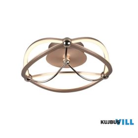   TRIO 621210108 CHARIVARI mennyezet lámpa incl.1x20W LED/2500Lm/3000K ↕14cm Ø41cm matt réz