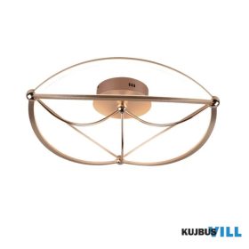   TRIO 621290108 CHARIVARI mennyezet lámpa incl.1x42W LED/5600Lm/3000K ↕18cm Ø62cm matt réz