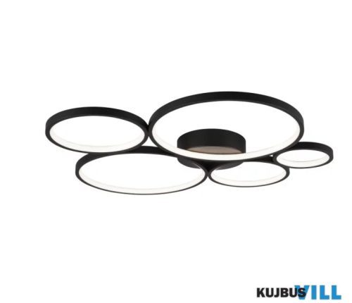 TR 622610532 RONDO mennyezet lámpa incl.1x49W LED/5800Lm/3000K ↕5,5cm ↔59cm ↗ 53cm matt fekete