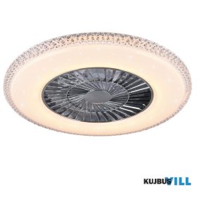   TRIO R62412106 HARSTAD ventilátor incl.1x39,6W LED/3900Lm/3000 - 6500K ↕19cm Ø60cm króm