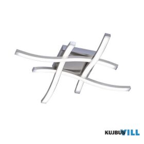   TRIO R62474107 ROUTE mennyezet lámpa incl.4x5W LED/500Lm/3000K ↕7cm ↔46cm ↗ 46cm matt nikkel