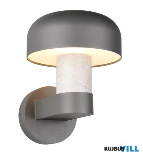 TR 262560178 FRASER kültéri falikar excl.1xE27/10W ↕24,5cm ↔25cm Ø19cm IP54 antracit/beton