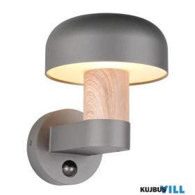   TR 262569135 FRASER kültéri falikar excl.1xE27/10W ↕24,5cm ↔25cm Ø19cm IP54 antracit/fahatású sensor