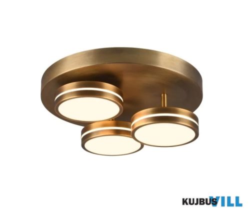 TR 626510304 FRANKLIN mennyezet lámpa incl.3x8,5W LED/1000Lm/3000K ↕13cm Ø35cm antik réz