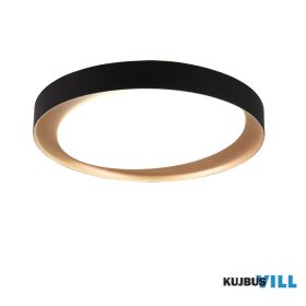   TRIO R62712402 ZETA mennyezet lámpa incl.1x24W LED/2500Lm/2700 - 6500K ↕7cm Ø48,5cm fekete