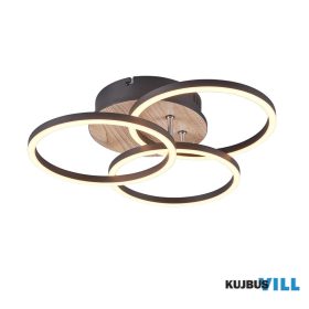   TRIO R62823135 CIRCLE mennyezet lámpa incl.1x27W LED3200Lm2700 - 6000K Ø 43,5cm↑ 9,5cm fa utánzat