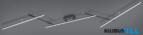 TR 628410532 ARVIN mennyezet lámpa incl.1x22W LED/2600Lm/2700 - 6500K > incl.1x8W LED/ ↕8,5cm ↔245cm ↗ 50cm matt fekete