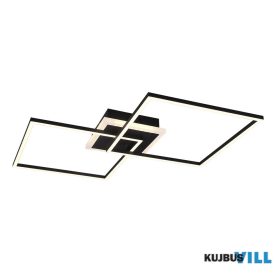   TRIO R62843132 ARRIBO mennyezet lámpa incl.1x29W LED/3250Lm/3000K & incl.1x6,5W LED/600Lm/3000K ↕8cm ↔61cm ↗ 61cm matt fekete