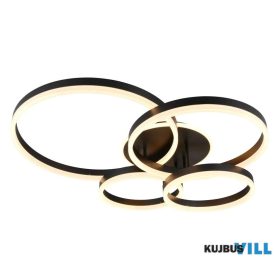   TRIO 632210432 DRAKE mennyezet lámpa incl.1x50W LED/5850lm/2700-6500K ↕17cm ↔80cm ↗70cm matt fekete