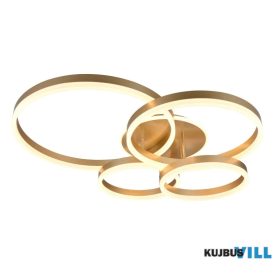   TRIO 632210479 DRAKE mennyezet lámpa incl.1x50W LED/5850lm/2700-6500K ↕17cm ↔80cm ↗70cm arany