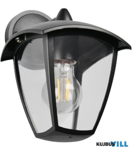 TR 263260132 VENTA kültéri falikar lefelé excl.1xE27/10W ↕24cm ↔17cm ↗20cm IP44 matt fekete