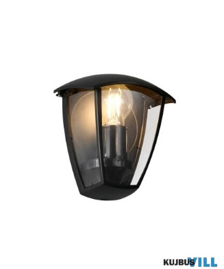 TR 263260332 VENTA kültéri falikar excl.1xE27/10W ↕20cm ↔18cm ↗13cm IP44 matt fekete