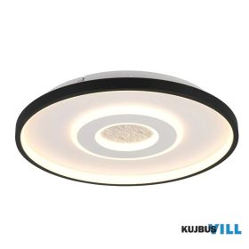   TRIO 633910134 NAZAR mennyezet lámpa incl.1x20W LED/2300lm/3000K ↕5,5cm Ø40cm fekete-fehér