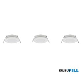   TRIO 635110301 HIMAL süllyesztett lámpa incl.3x3,5W LED/450lm/2700+4000K ↕2,9cm Ø8,5cm fehér