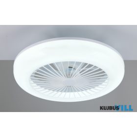   TRIO R64032101 MORA ventilátor incl.1x15W LED/1800lm CCT ↕14cm Ø45cm matt fehér