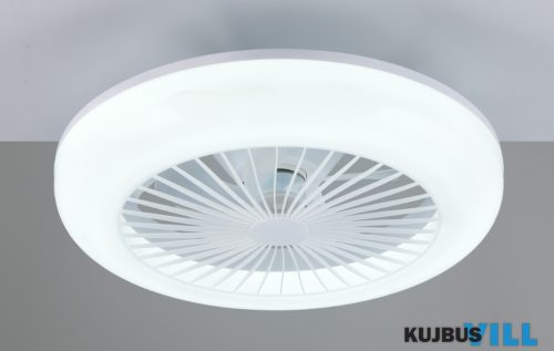 TR R64032101 MORA ventilátor incl.1x15W LED/1800lm CCT ↕14cm Ø45cm matt fehér