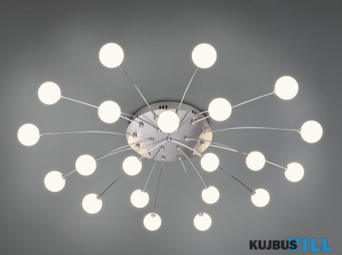 TR 641412107 BULLET mennyezet lámpa incl.21x1,5W LED/170Lm/3000K ↕15,8cm Ø100cm matt nikkel