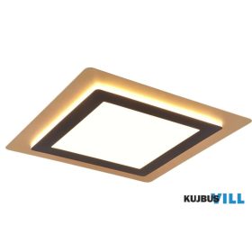   TRIO 641510280 MORGAN mennyezet lámpa 1x 50W-LED, 2700-6000K, 5000lm ↔ 45cm↗ 45cm↕ 4,5cm fekete-arany