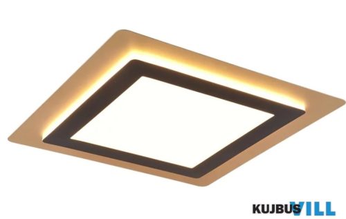 TR 641510280 MORGAN mennyezet lámpa 1x 50W-LED, 2700-6000K, 5000lm ↔ 45cm↗ 45cm↕ 4,5cm fekete-arany