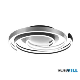   TRIO 641910205 CAYA mennyezet lámpa incl.1x58W LED/6800Lm/2300+3000+4000K ↕7,9cm Ø50cm csiszolt alumínium