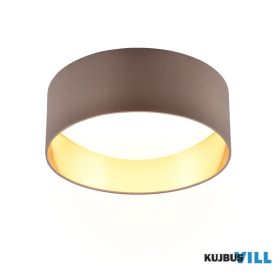   TRIO R64191141 LOCARNO mennyezet lámpa 1x 12W-LED, 3000K ↕ 12cm∅ 28cm taupe