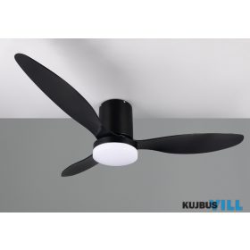   TRIO R64202132 GÖTEBORG ventilátor incl.1x20W LED/2500lm CCT ↕31cm Ø132cm matt fekete