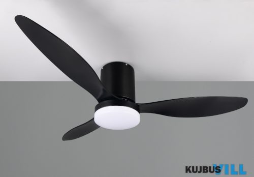 TR R64202132 GÖTEBORG ventilátor incl.1x20W LED/2500lm CCT ↕31cm Ø132cm matt fekete