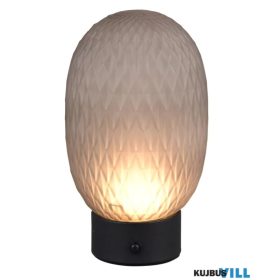   TRIO 564210154 FACETTE LED asztali lámpa 1,5W/140lm 3000K ↕28,5cm Ø17,5cm füstüveg