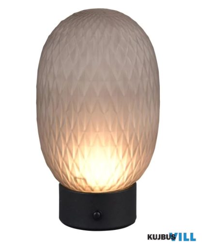 TR 564210154 FACETTE asztali lámpa 1,5W LED/140lm/3000K ↕28,5cm Ø15,5cm füstüveg