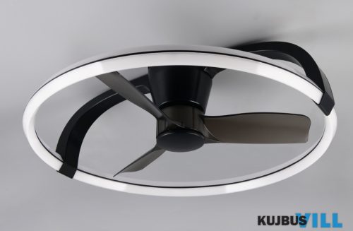 TR R64262132 STOCKHOLM ventilátor incl.1x37W LED/4300lm CCT ↕23cm Ø73,5cm matt fekete