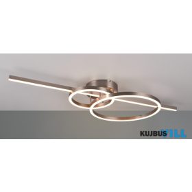   TRIO 643010307 MONTILLA mennyezet lámpa 1x 50W-LED, 2700-6000K, 5500lm ↔ 100cm↗ 40cm↕ 12,5cm∅ 25cm, 40cm matt nikkel