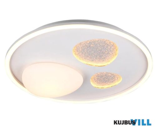 TR 643110131 PEBBLE mennyezet lámpa incl.1x36W LED/4500Lm/2700 - 6000K ↕11cm Ø50cm matt fehér