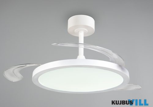 TRIO R64452131 KASFJORD ventilátor incl.1x34W LED/3900lm CCT ↕27,5-35cm Ø49-106,5cm matt fehér
