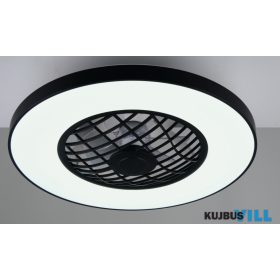   TRIO R64462102 LINKÖPING ventilátor incl.1x45W LED/5600lm CCT & RGBW ↕16,5cm Ø59cm matt fekete